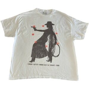 Beyonce Most Wanted Tee XXL White Cowboy Carter Tour 2025 Merch NEW *flaw